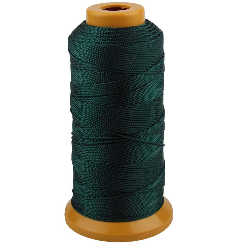 McFanBe 656 Feet Twisted Nylon Line Twine String Cord for Gardening Marking DIY Projects Crafting Masonry (Dark Green, 1mm-656 feet) - Image 1